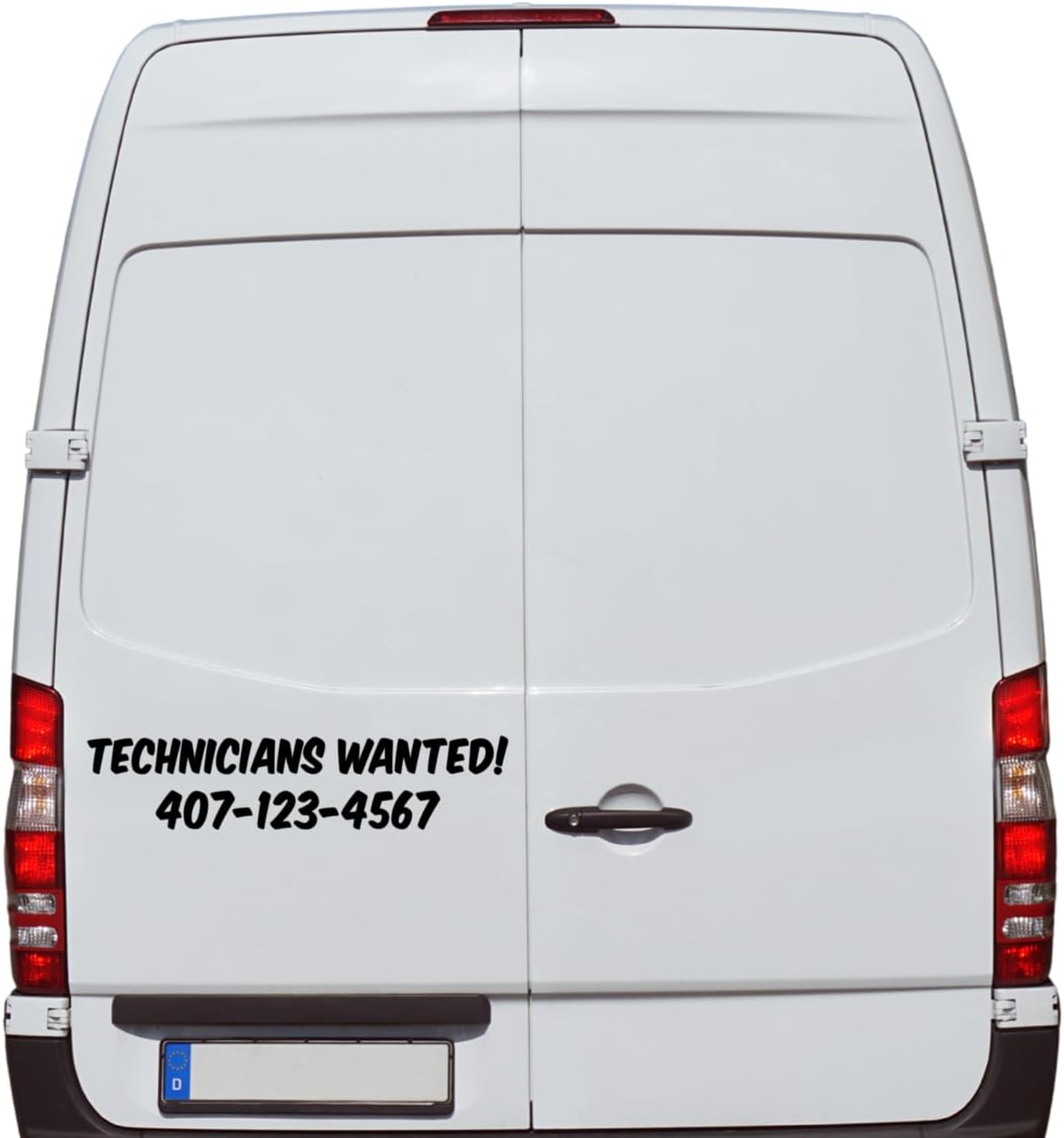 Custom Technicians Wanted Vinyl Decal Sticker with Phone Number, Vehicle Decal, Multiple Color Options Available