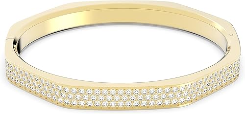 Swarovski Dextera Crystal Bangle Bracelet Jewelry Collection Gold Tone Finish