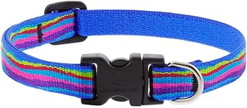 Small Dog Collar by Lupine 1/2" Wide Ripple Creek Design adjusts from 8" to 12"
