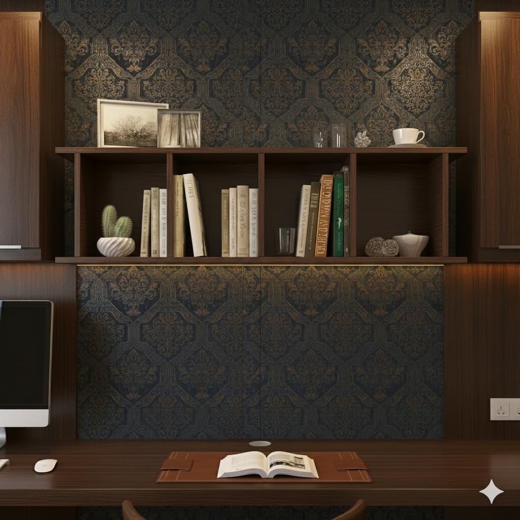 Floating Wall Shelves Dark Brown-image-0