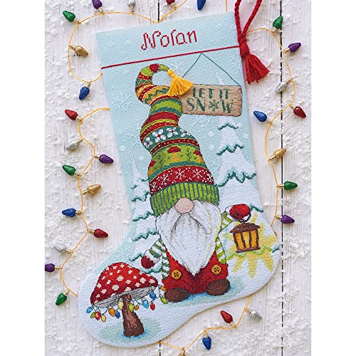 image for Dimensions 70-09000 Holiday Gnome Personalizable Christmas Counted Cro