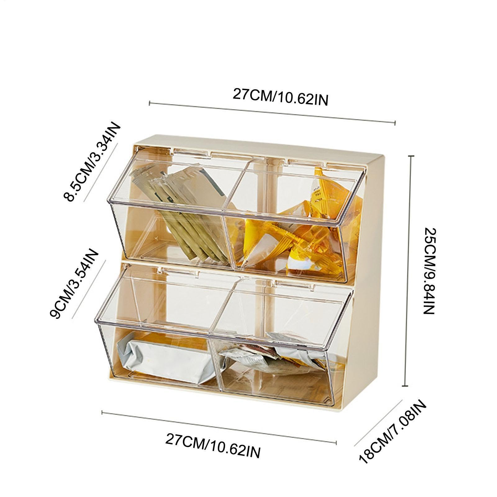 Organizador de s para bolsitas de té, soporte para bolsitas de té Tapa | Organizador de bolsas de té, soporte japonés apilable, conten