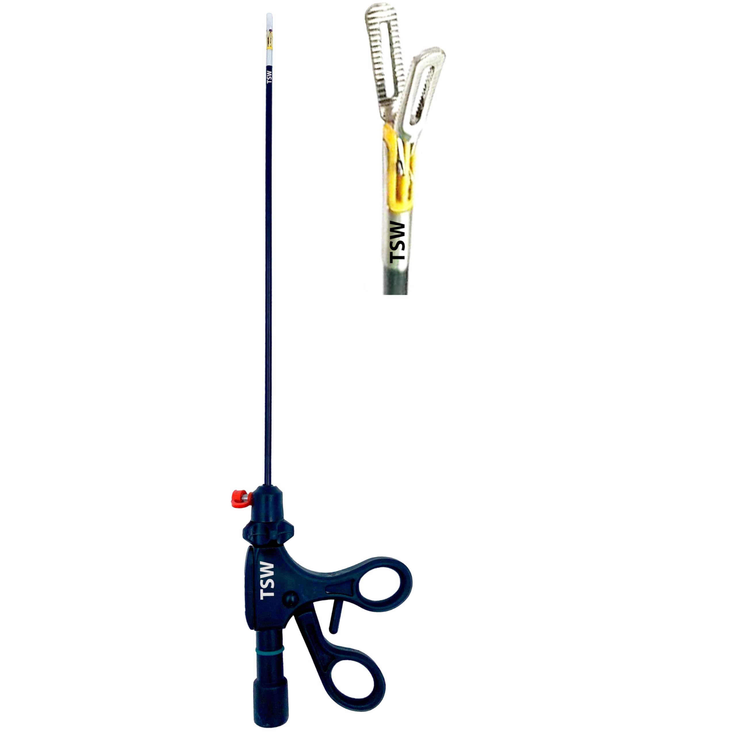 Laparoscopic Bipolar Forceps Fenestrated | Bowel Grasper | Grasping Forcep | 5mm/330mm | Laparoscopy Surgery Surgical Instrument Qty.1