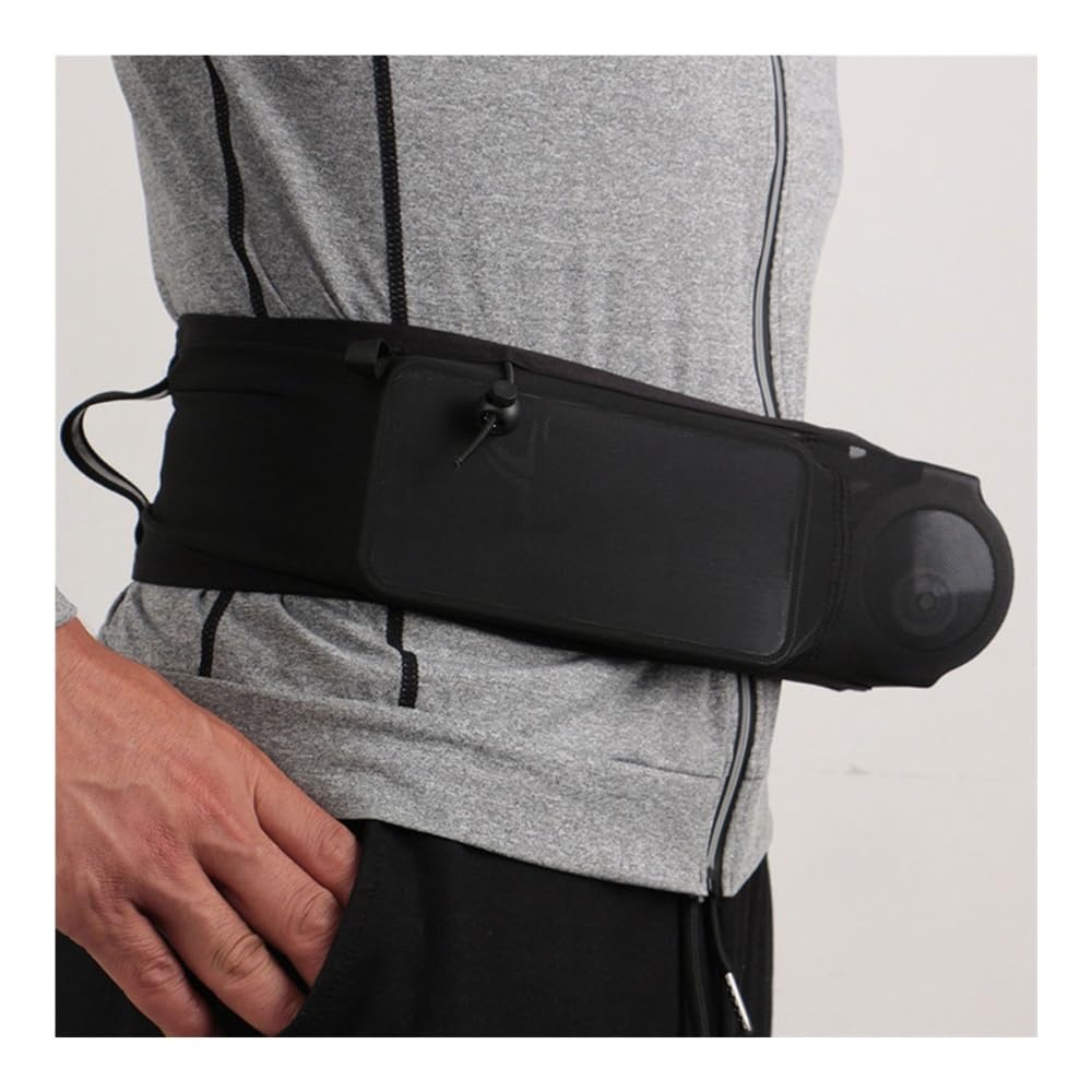 Torba do biegania pas sportowy etui na telefon mężczyźni kobiety ukryte etui na zewnątrz siłownia torby sportowe pas do biegania pas biodrowy na rower, L, 2PCS