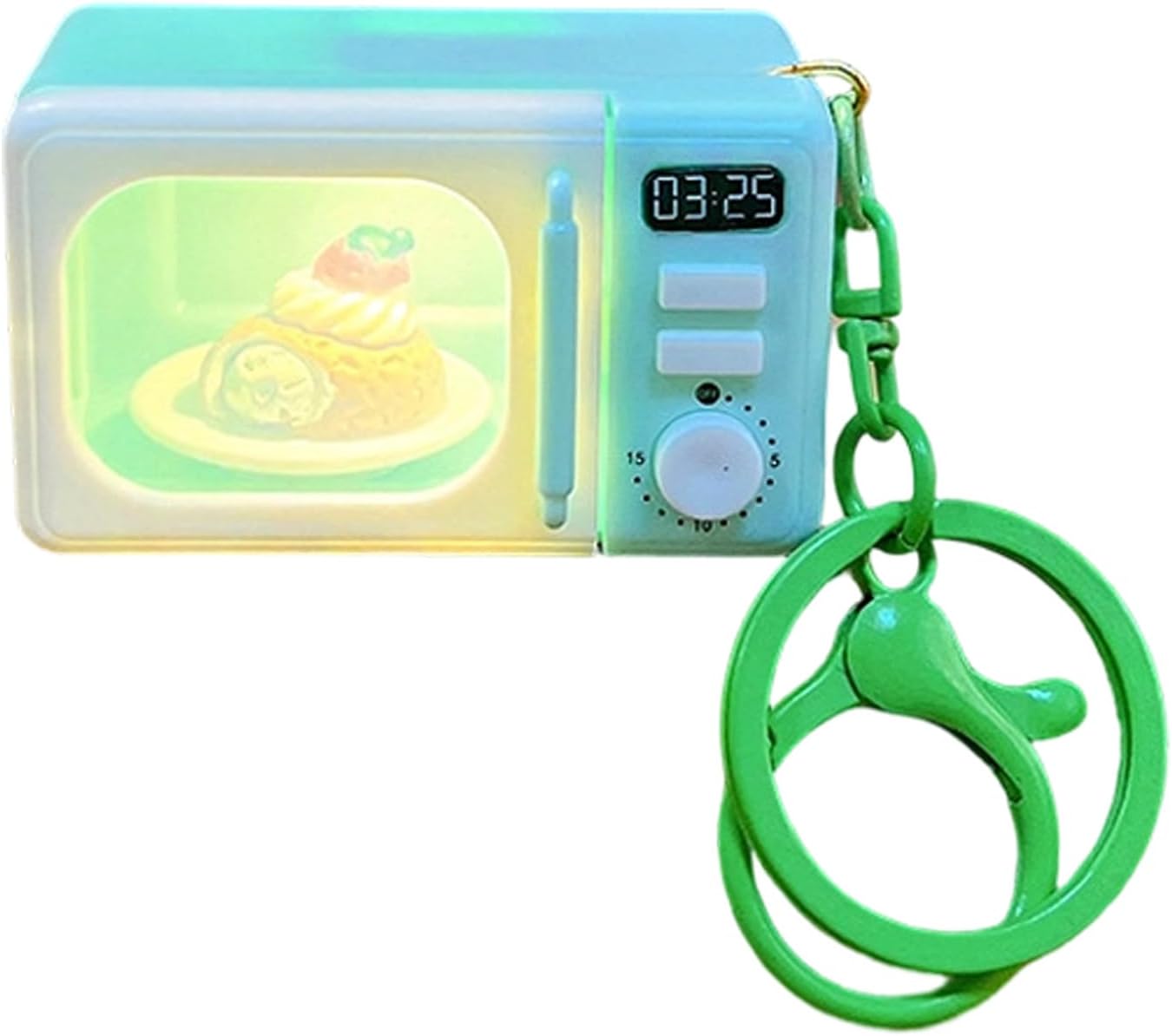 Microwave Washing Machine Shaped Keyring That Lights Up and Makes Sounds Creative Holder Charm LED Light Keychain
