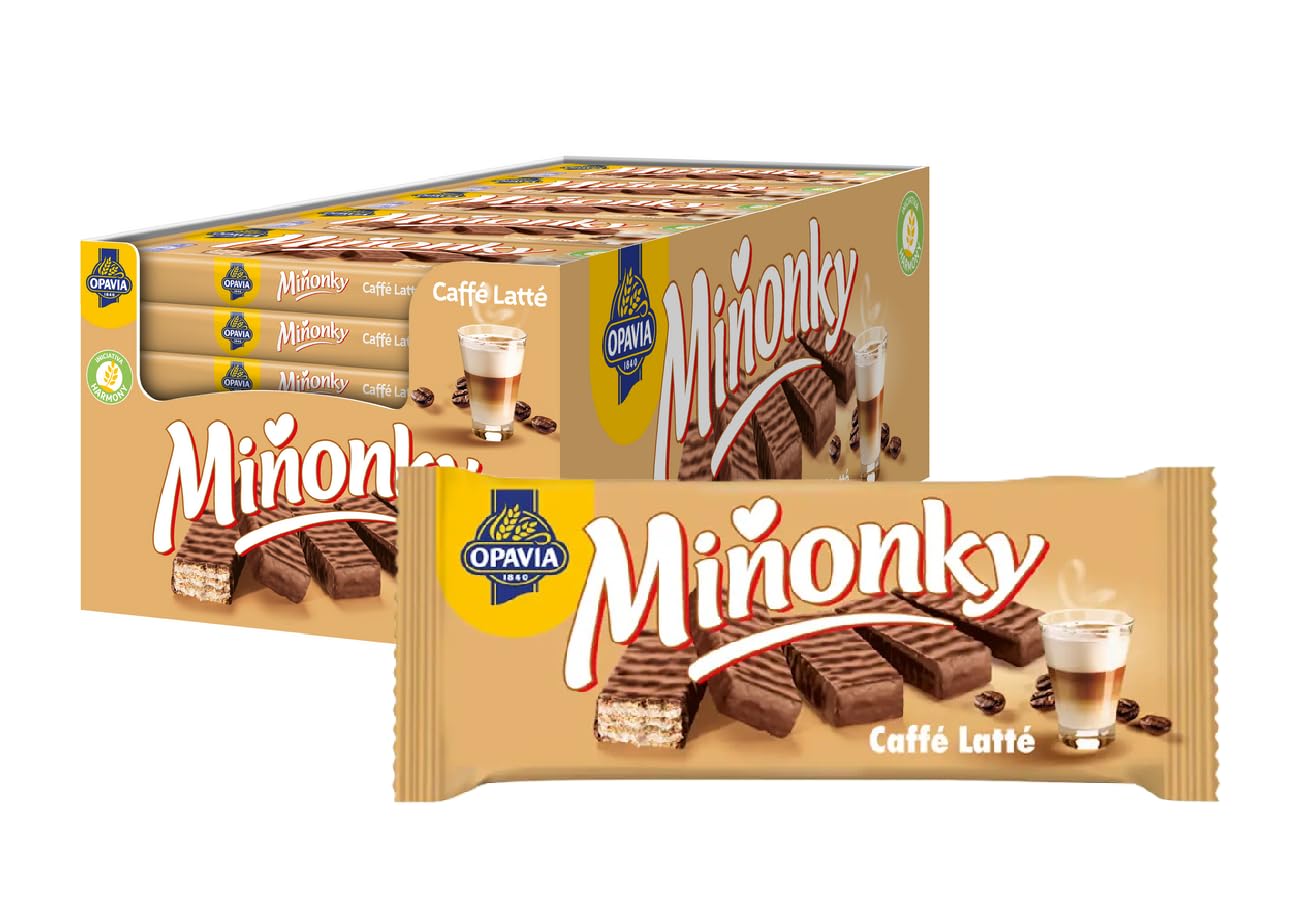 OPAVIA Miňonky – Wafer Caffè Latte, 35 × 50 g (1.750 g)