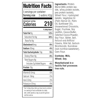 Wonderslim Protein Wafer Snack Bar Bundle, Chocolate & Vanilla
