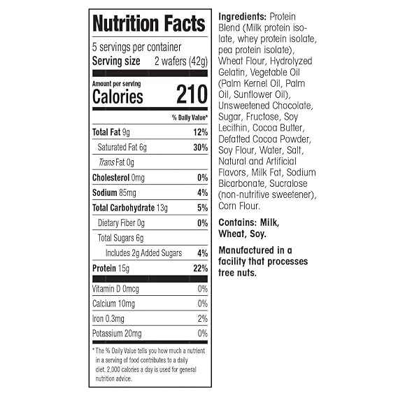 Wonderslim Protein Wafer Snack Bar Bundle, Chocolate & Vanilla