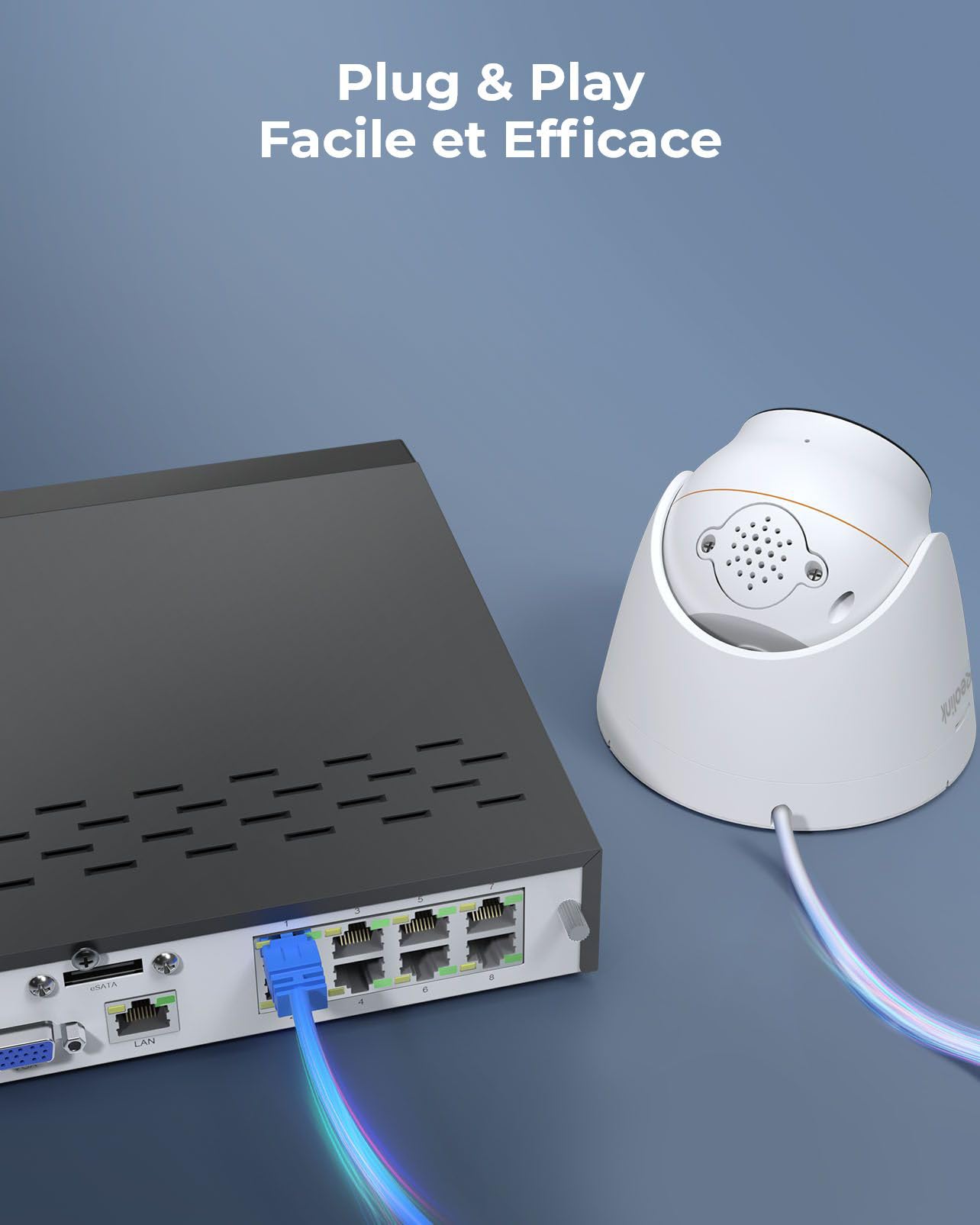 Reolink 12MP Kit Caméra Surveillance avec 8CH 4To NVR, RLK8-1200D4-A-4TB