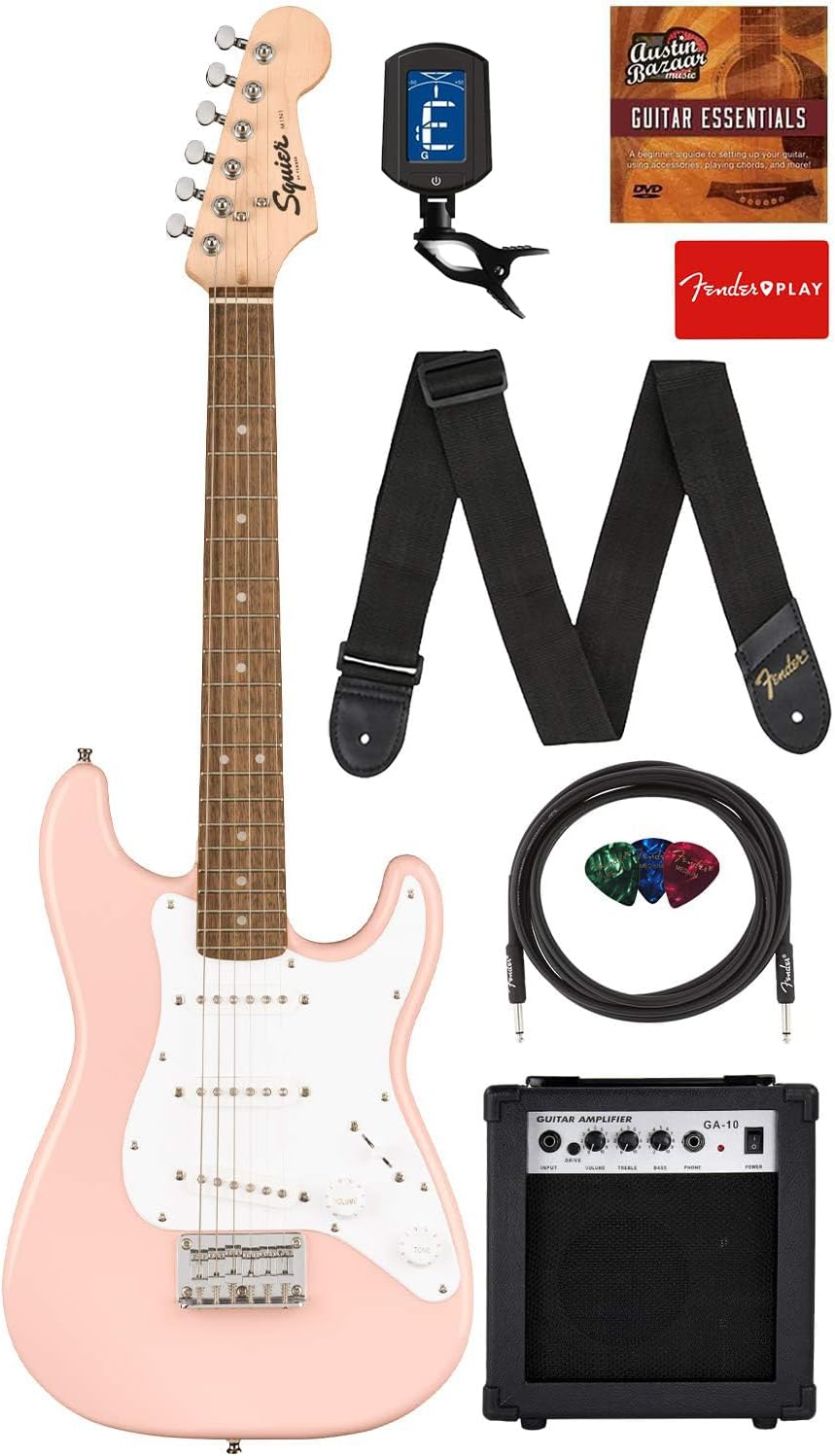 Fender Squier 3/4-Size Kids Mini Strat Electric Guitar