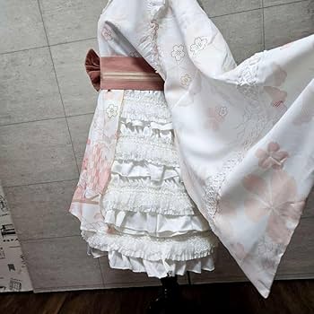 Amazon.co.jp: 再入荷 和柄 ゴスロリワンピース フリルが