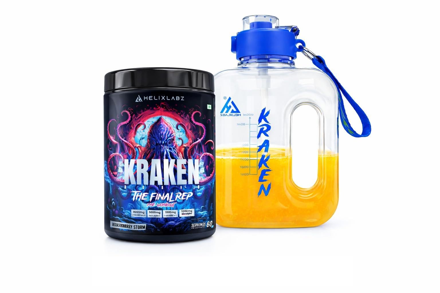 Pre-Workout/Berry Storm Flavour & Get Steel Shaker Bottle 740 ml for Protein Shake Men & Women Black Free !!!-image-14