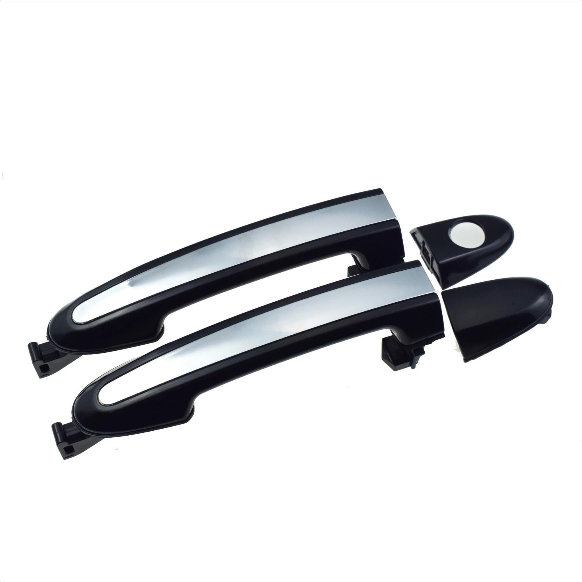 ATGCBCAUF Outside Car Door Handle Chrome Front Rear Left Right for Hyundai for Santa Fe 2.4L 3.5L 2007-2012 Car Exterior Door Handles(2 Pcs Front LH RH)