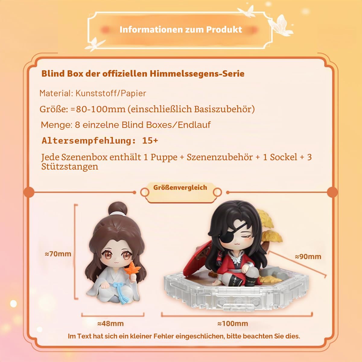 Heaven Official Blessing Hua Cheng Xie Lian Chibi Figuren Anime Gift Blind Boxs (Winter Kombinatorisch)
