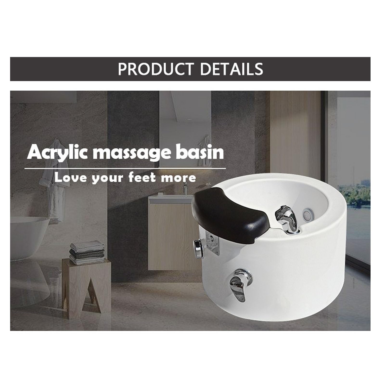 Fußbäder und Spas Fußbadewanne, massierende Fußbadewanne zum Einweichen der Füße zur Beruhigung und Entspannung müder Füße, mit Temperaturkontrollschalter.