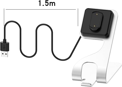 Miniatura 6 de TenCloud Accesorios de cargador para reloj inteligente compatibles con Amazfit T-Rex UltraGTR3GTS3GTR4GTS4T-Rex 2 estación de carga de metal con