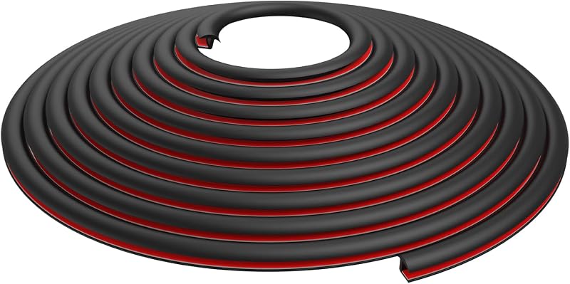 Borracha de acabamento T para para-lama Lakapre em EPDM – 10,06 m