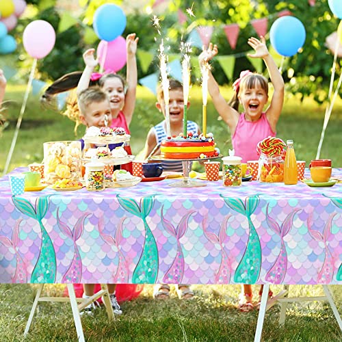 Tovaglie a forma di sirena, confezione da 2 pezzi