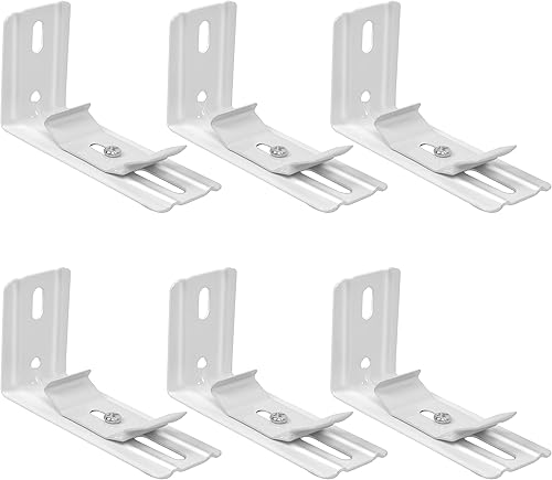 AuRiver 6 clips verticales para persianas verticales de 3 pulgadas de longitud para persianas verticales con ancho de barandilla de 1-12 pulgadas