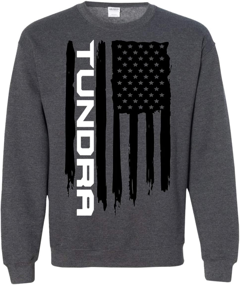 Men's Alaskan Tundra American USA Flag Crewneck Sweatshirt
