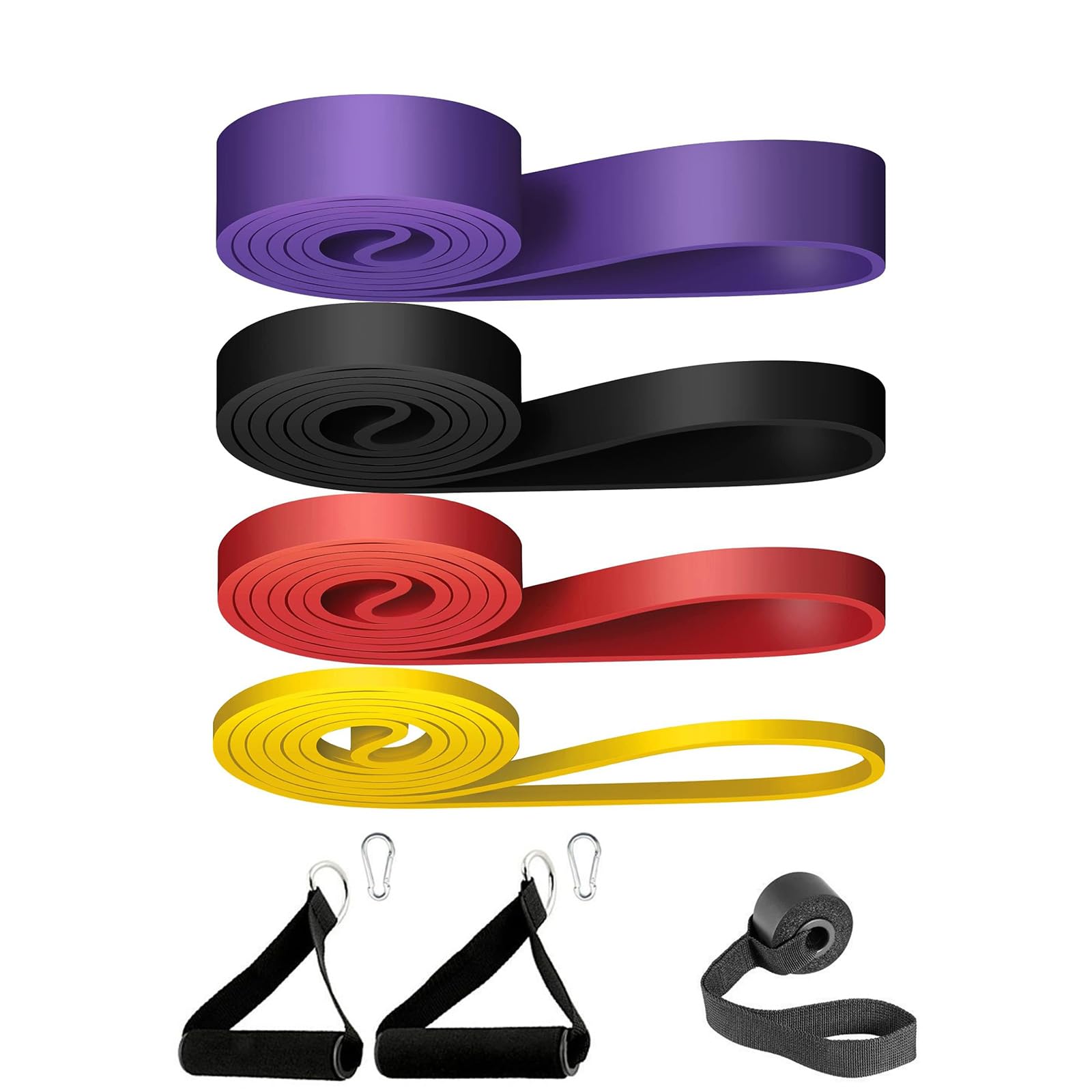 Fasce di resistenza per uomini e donne, fasce di mobilità per allenamento pull-up assist, set elastico per allenamento fitness