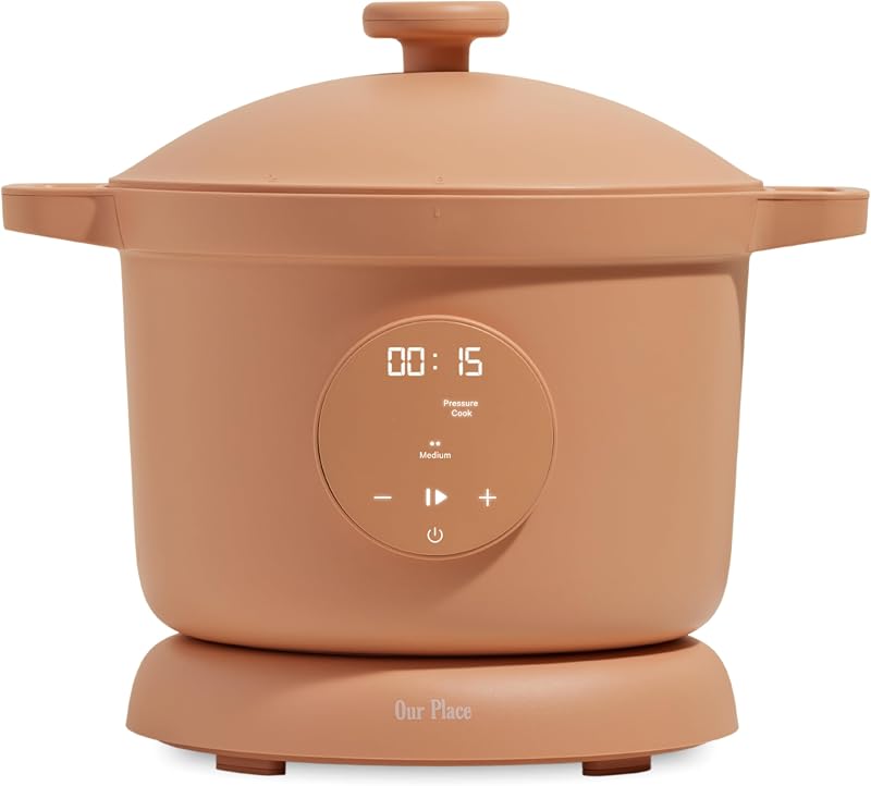 Dream Cooker, 6 Qt Ceramic Nonstick Pressure Cooker & Multicooker | Touchscreen pressure cooker with auto steam release; pressure cook, sauté, slow cooker, rice cooker and keep-warm modes