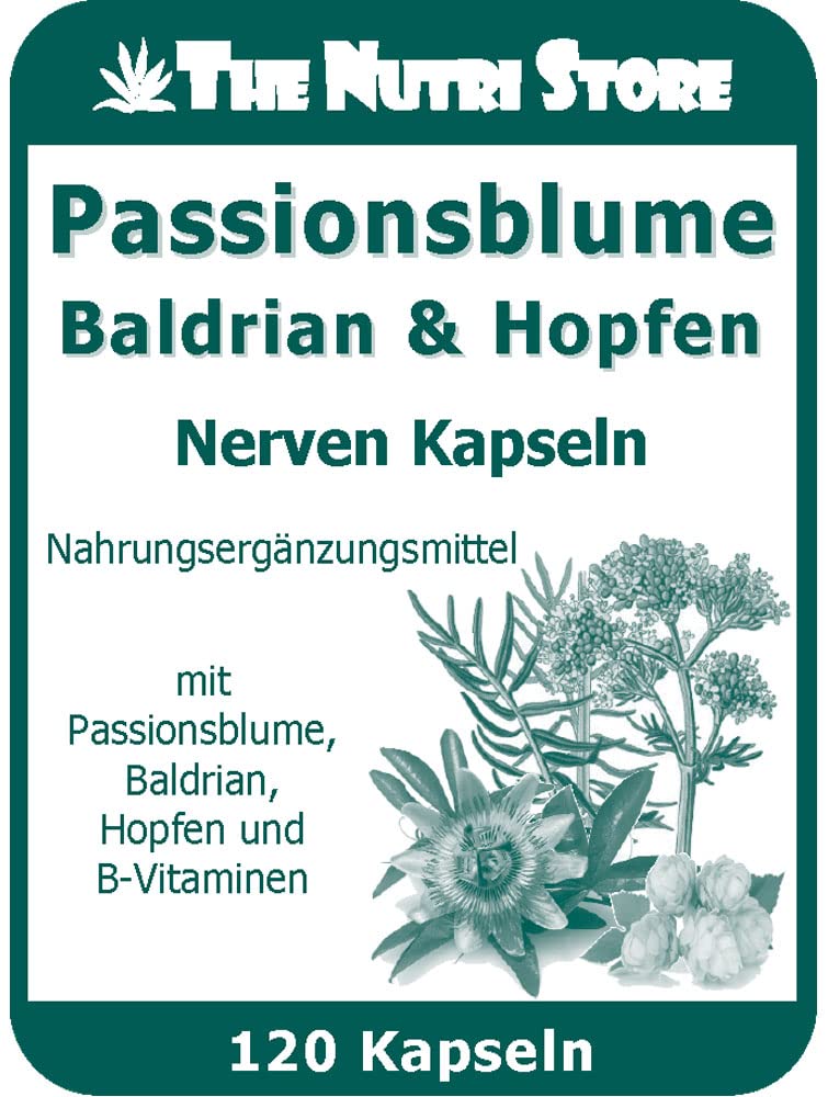 Passionsblume Baldrian Nerven Kapseln 120 Stk. für einen guten Schlaf