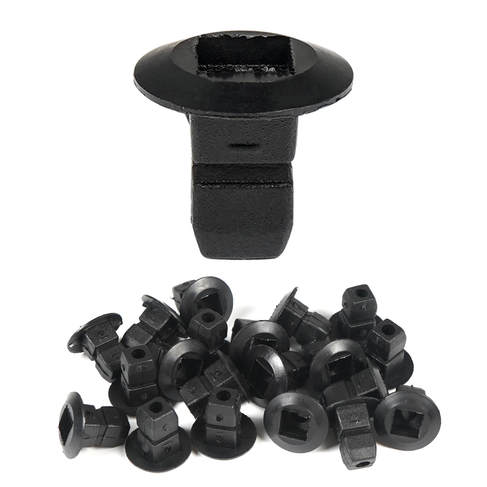 OTUAYAUTO Set di 35 clip di fissaggio per riparazione, 5 tipi di protezione del motore, compatibili con A3, VW Golf IV, Seat Leon Skoda, parafango di nylon e metallo, clip di fissaggio
