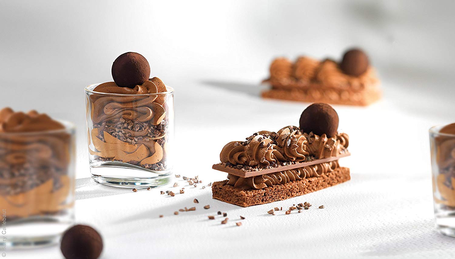 Callebaut Dark Chocolate Mousse Powder 800 g (Pack of 2)