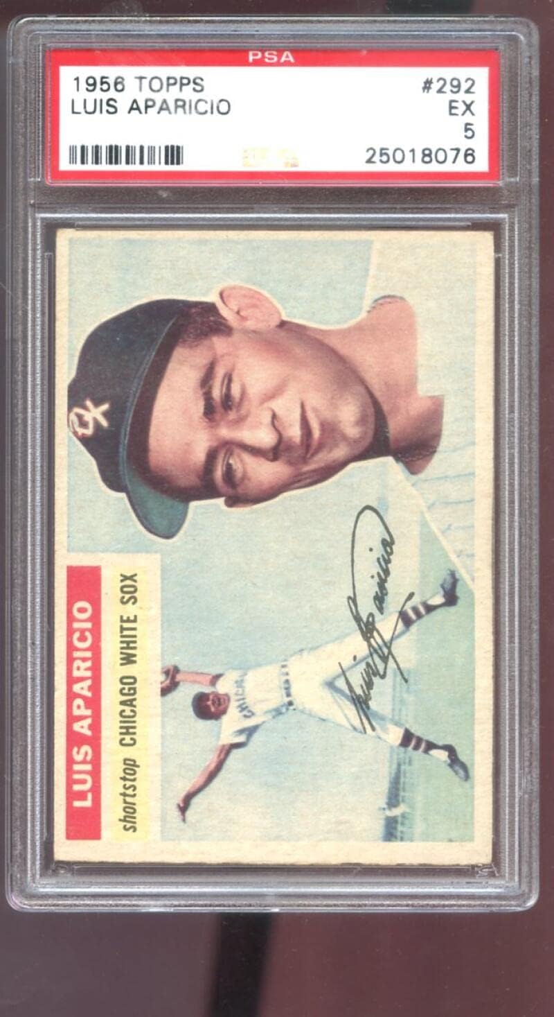 1956 Topps #292 Luis Aparicio ROOKIE RC PSA 5 Graded Baseball Card MLB White Sox