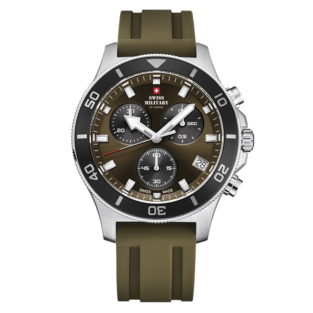 Swiss Military by Chrono Swiss Made Analogue Brown Dial Mens Watch-SM34067.09 (B0CCSMTMRW) Amazon Price History, Amazon Price Tracker