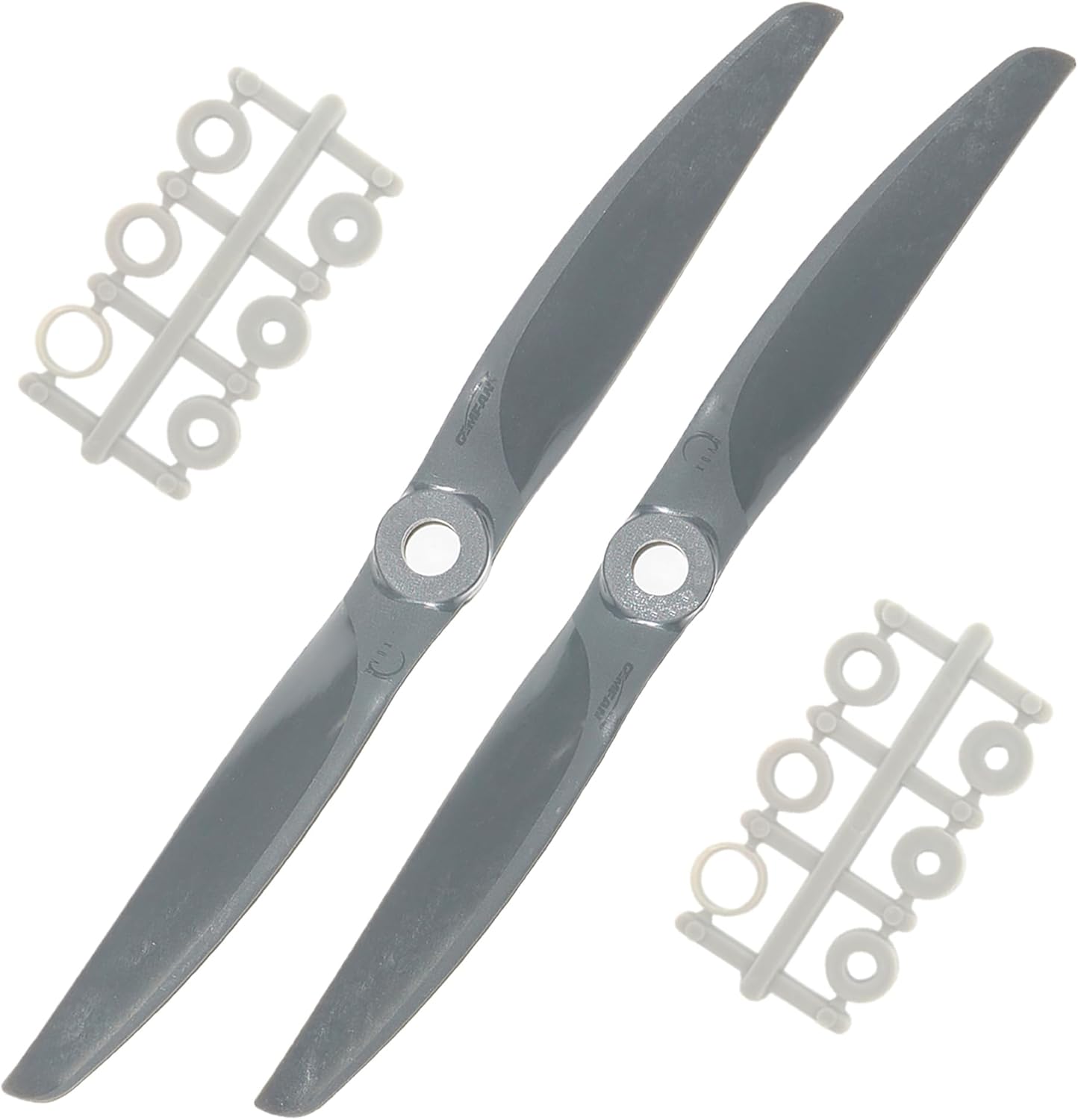 XOAR x Gemfan RC Propellers Vortex 10x7 10 Inch 2 Blade Electric Glass Fiber Nylon Propeller for Electric RC Planes (10 x 7, Tractor, Pack of 2)