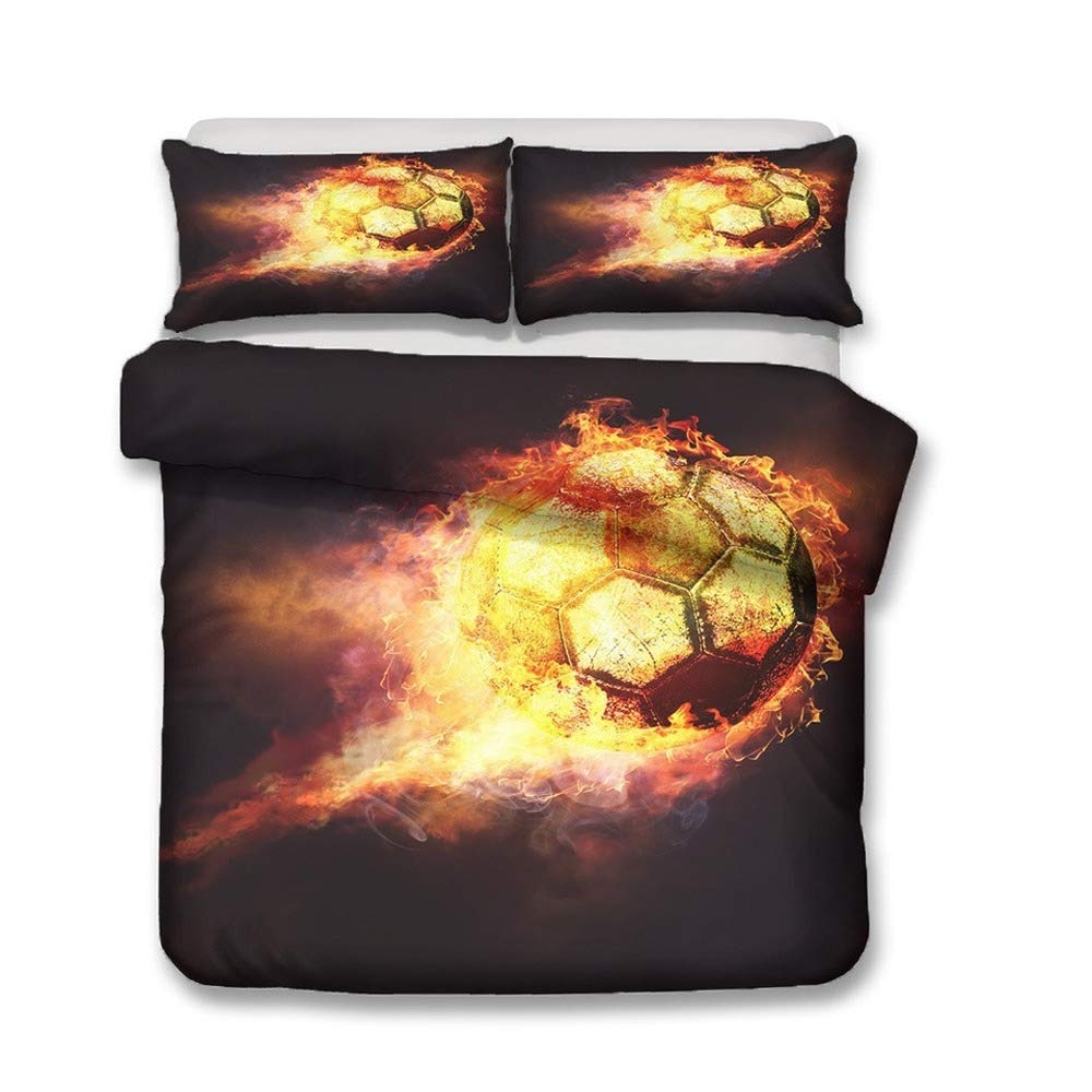 Parure de lit avec housse de couette et taie d'oreiller AC02 chaud