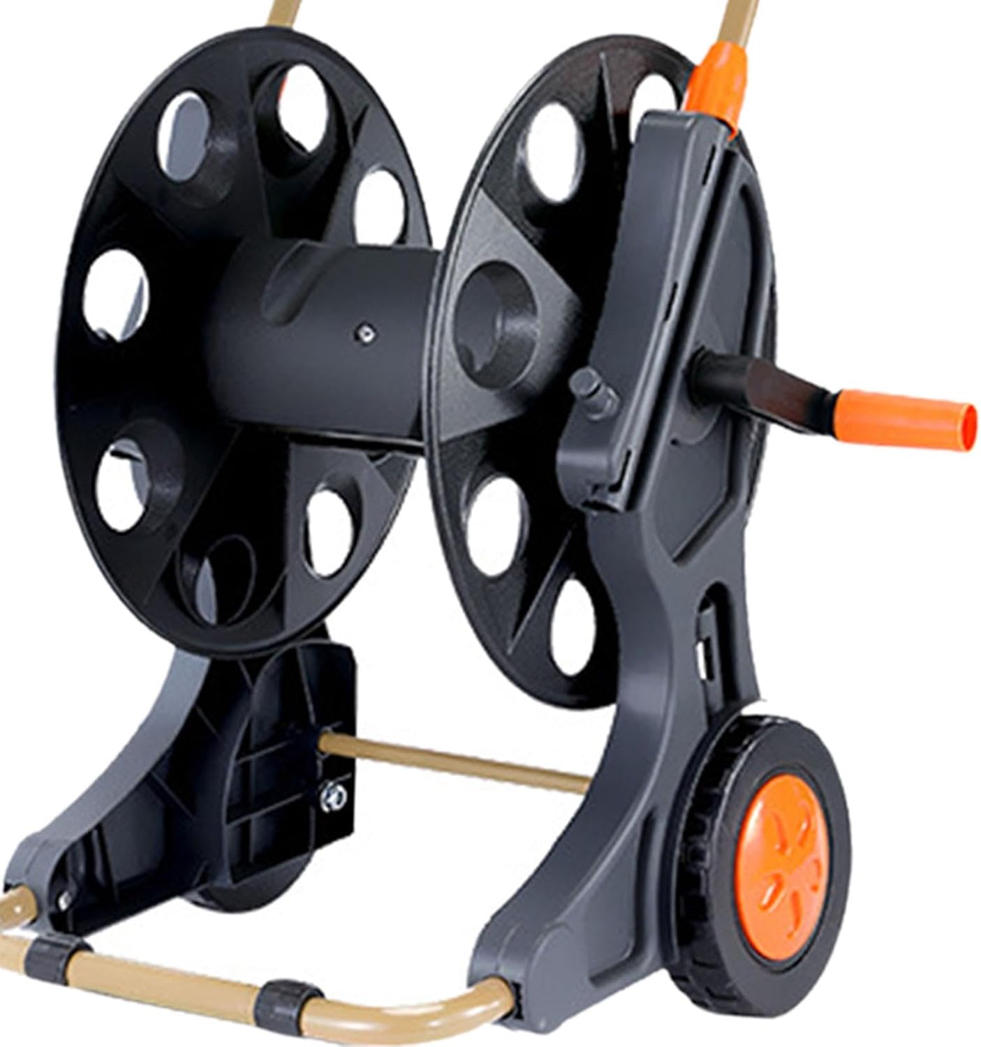 Garden Hose Reel Cart Water Hose Holder Pipe Storage Rack, Hose Organizer for