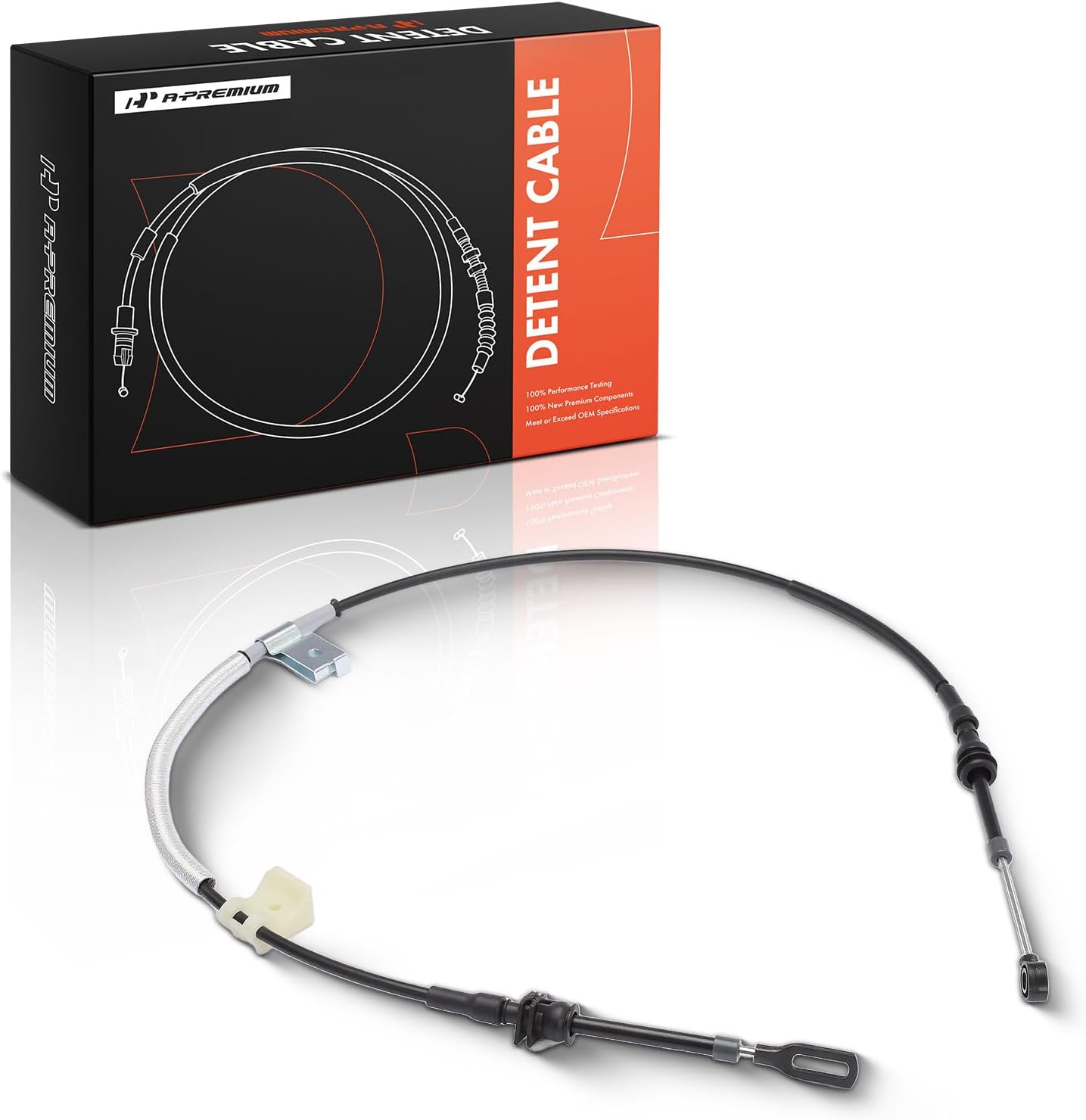 A-Premium 55.12 inch Automatic Transmission Detent Cable Compatible with Ford Mustang 1999-2004 3.8L 4.6L, 2004 3.9L