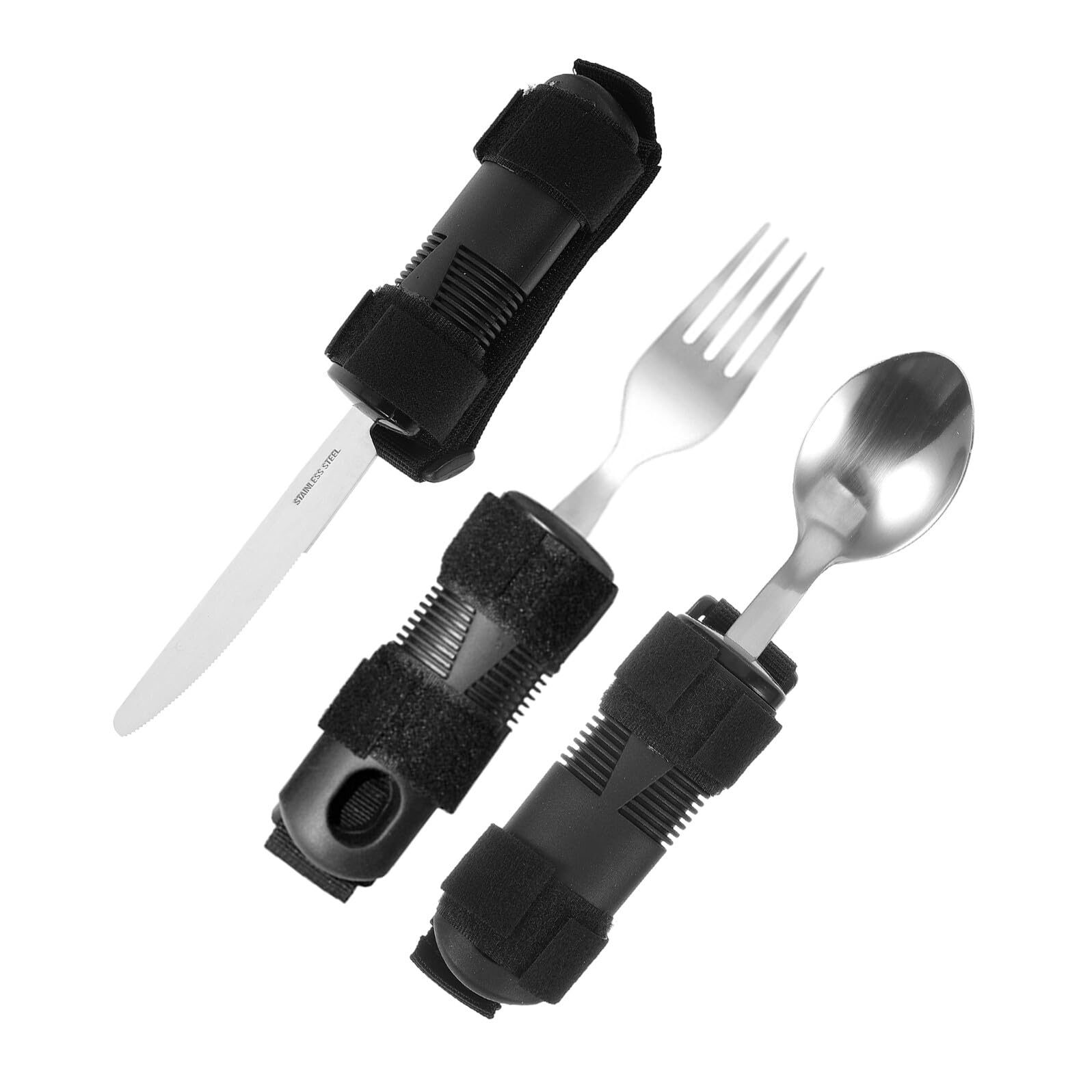 PACKOVE Vajilla de Alimentación Antivibración Peso Utensilios Adaptables para Personas Mayores Cubiertos Mango Reforzado para Rehabilitación Uso Mesa Comida