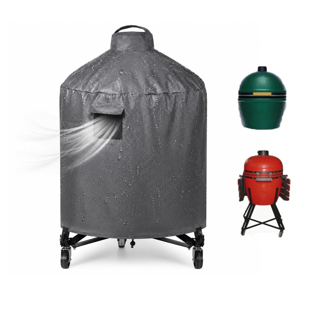 Okrągły pokrowiec na czajnik do Weber Master-Touch GBS E-5750 57 cm 2015-2026, wytrzymały wodoodporny pokrowiec na czajnik węglowy, osłona na grill, szara