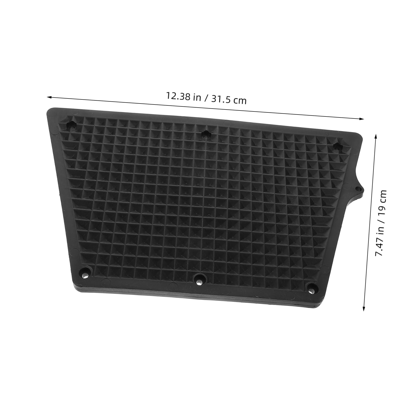 HANABASS Boat Motor Mount Backing Plate Heavy Duty Plastic Transom Plate Pad for Kayak Inflatable Boat and Fishing Vessels