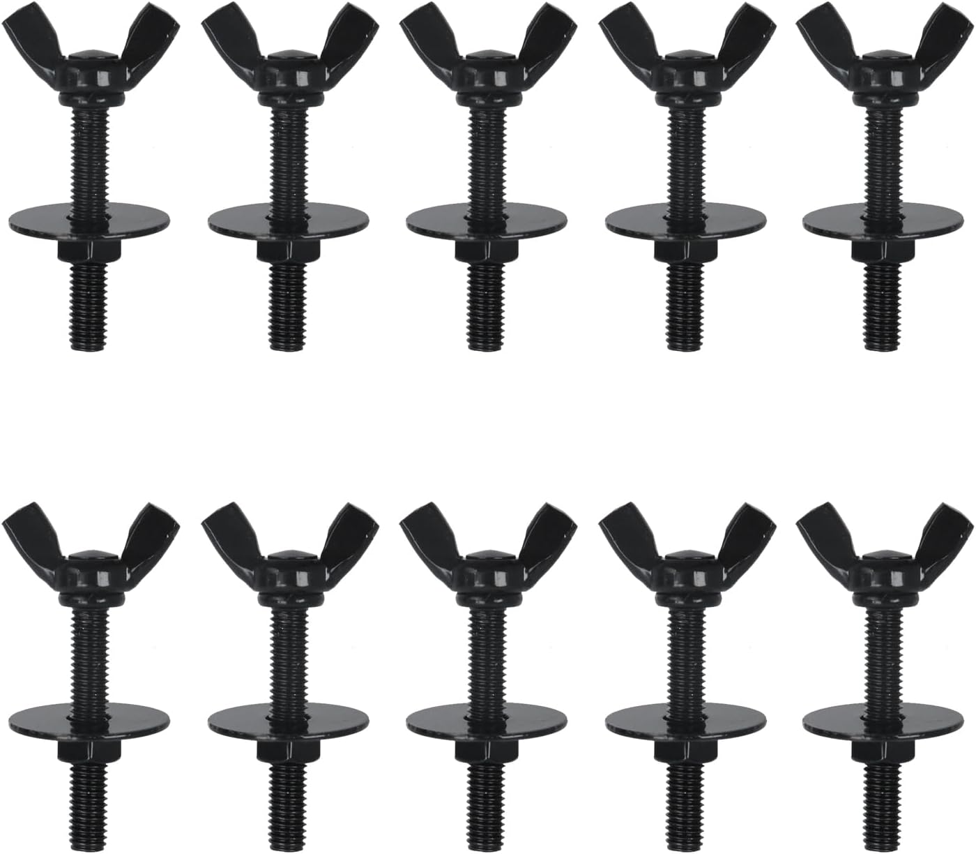 10 Pcs M4 0.8x20mm Wing Butterfly Screws for Electronic Equipment