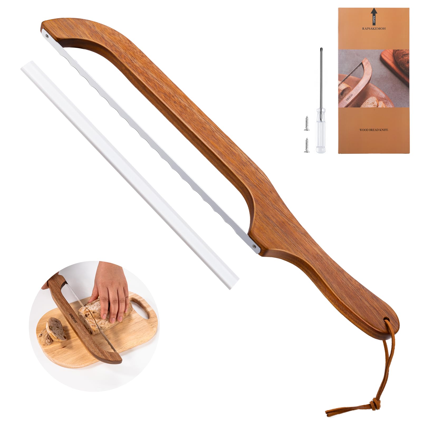 RAPSAKEMOH Sourdough Bread Knife - Perfect Slicing -1 RAPSAKEMOH Sourdough Bread Knife - Perfect Slicing -1