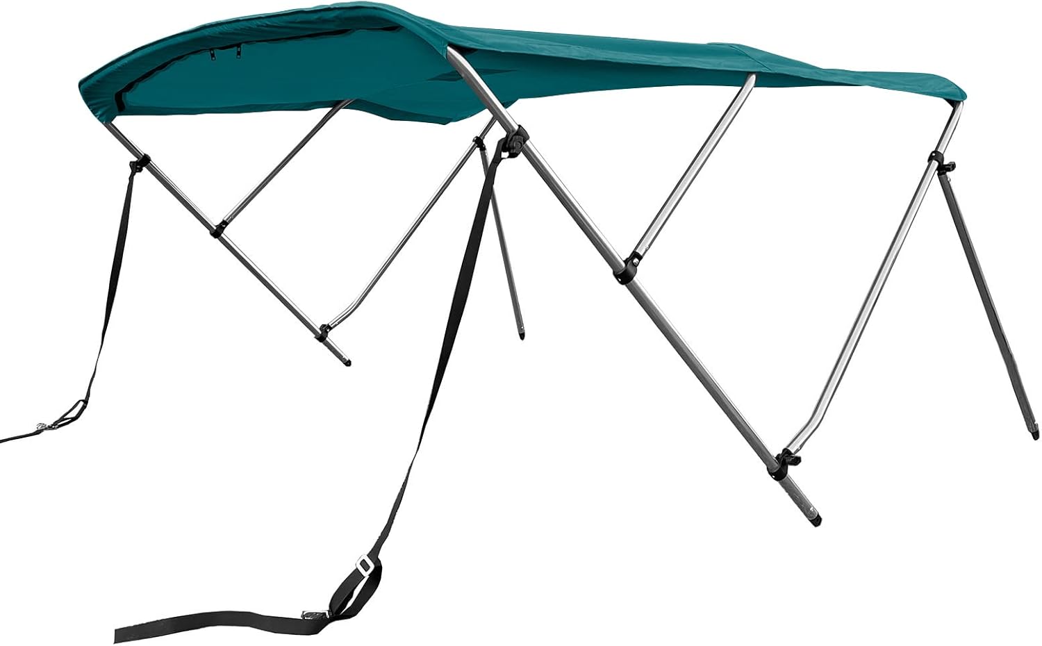 SavvyCraft 3 Bow Bimini Top Cover for Boat 6ft Long, Aluminum Frame with Storage Boot, Rear Support Poles Mounting Hardwares Included, 72" Long 36" 46" 54" 3 Height Options