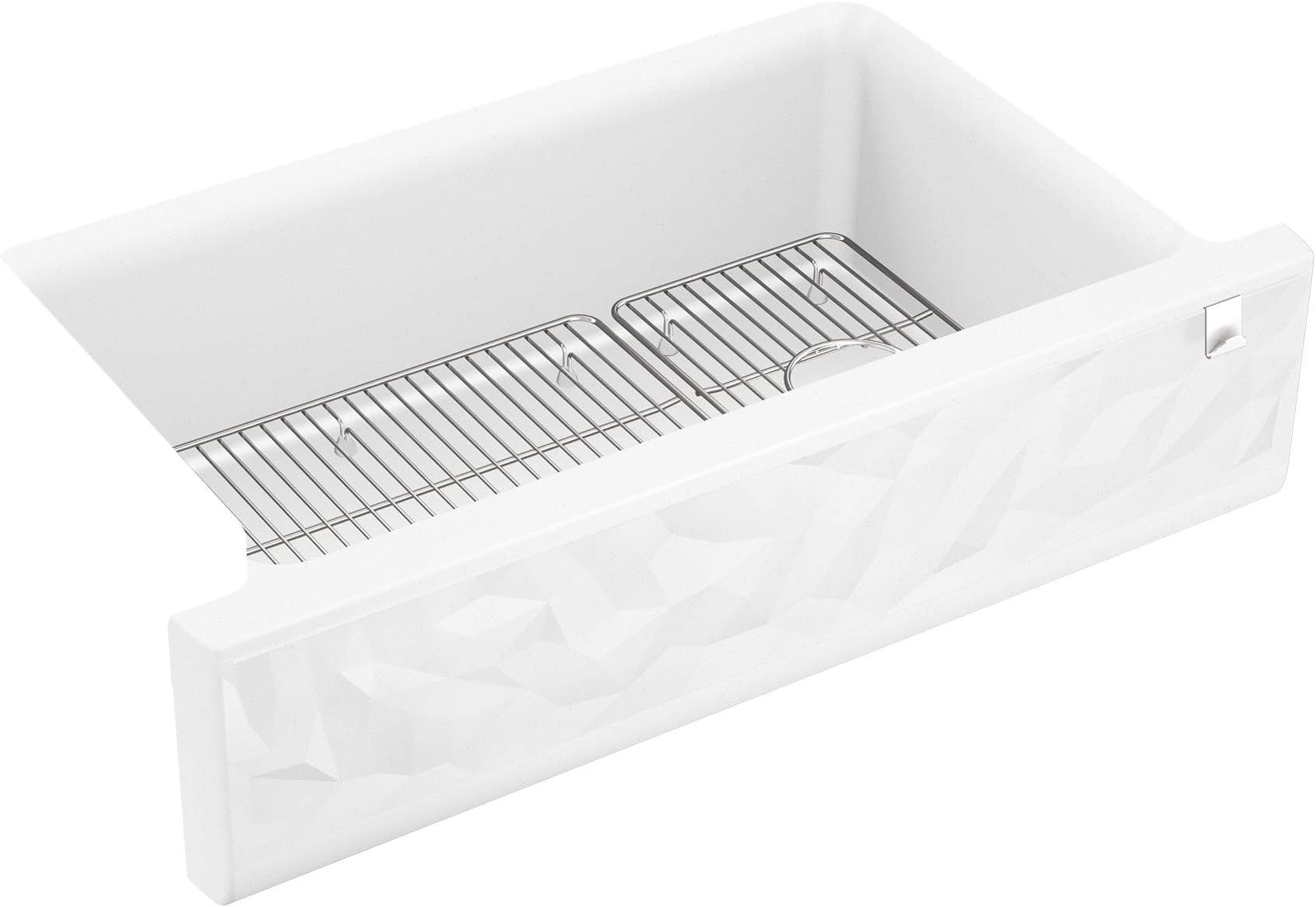 Kohler K-29825-CM6 ケアンキッチンシンク マットホワイト