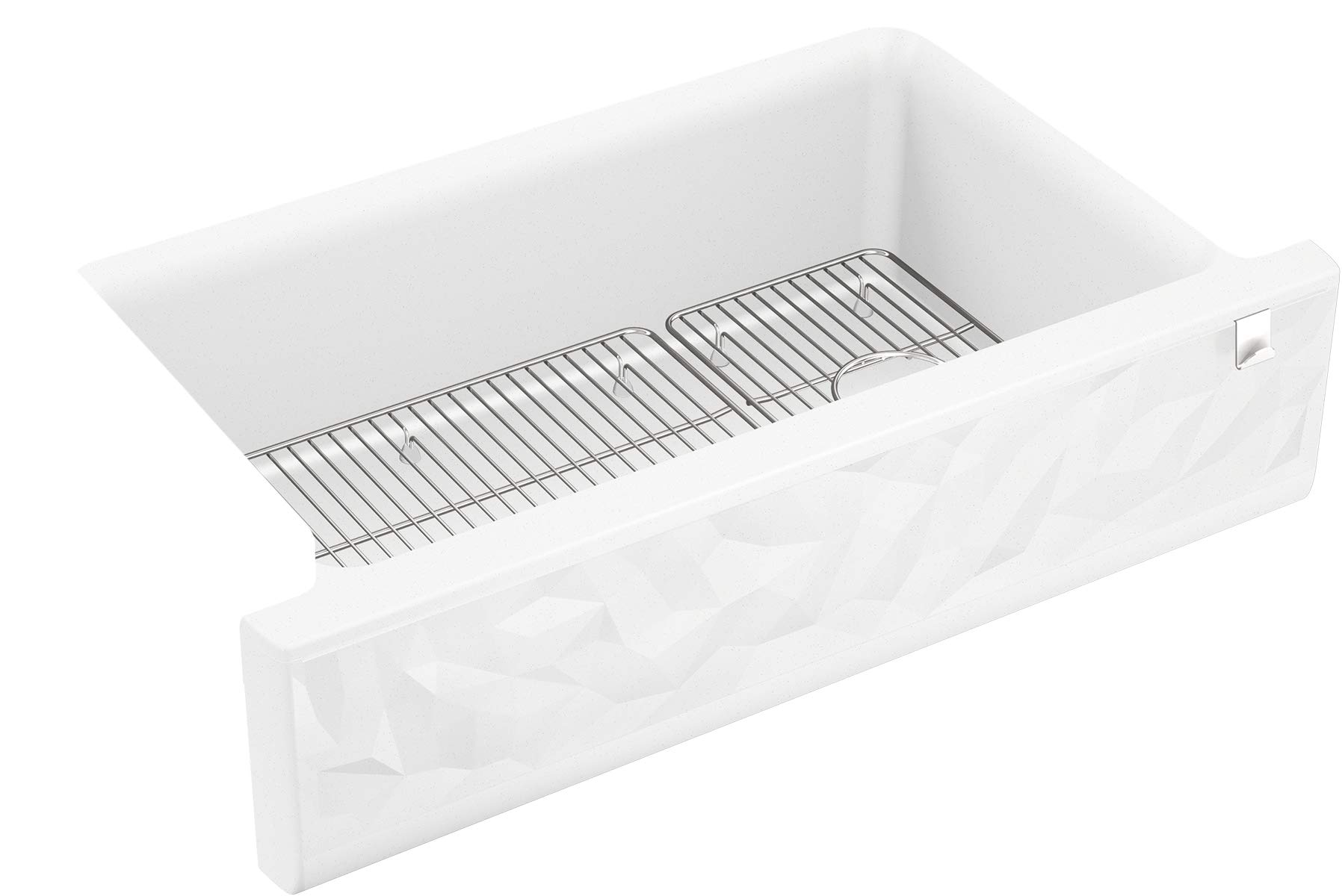 Cairn Undermount Single-bowl Farmhouse Kitchen Sink With Faceted Design