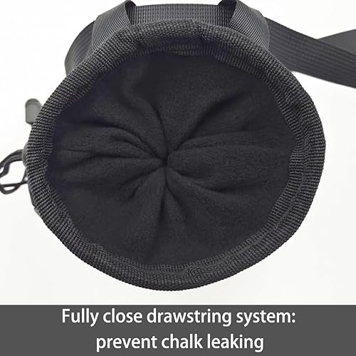 Miniatura 4 de FX Chalk Bag for Climbing Gymnastics Weightlifter Chalk Bag with Back Zip Pocket and Adjustable Belt