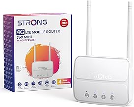 STRONG N300 Mbit/s WLAN 4G Router, 4G Cat4 LTE Netzwerk, 100Mbit/s LAN-Port, Abnehmbare Antennen, SIM-Karten-Router, Unterstützt bis zu 32 Geräte, Plug & Play, USB 3.0 (4GROUTER360M)