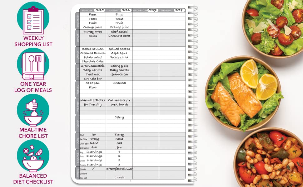 Weekly To Do List Planner/Weekly Task Planner Journal Wire O, 146 Pages, 6" X 9" (JOU 146 69CW PP(WeeklyTo Do