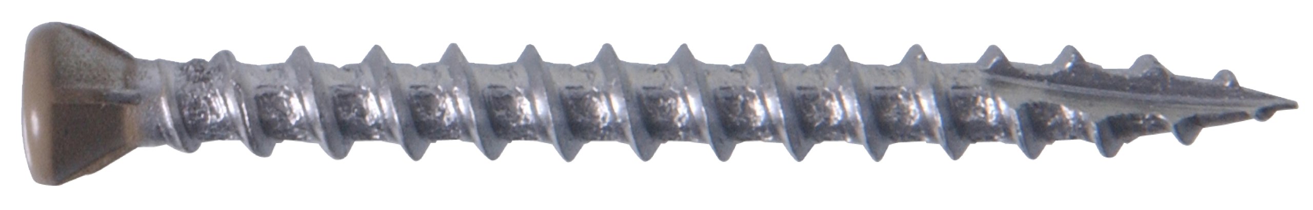 Tornillos de cabeza pintada tostada de 7 x 1-5/8 pulgadas para fijaciones exteriores estéticas