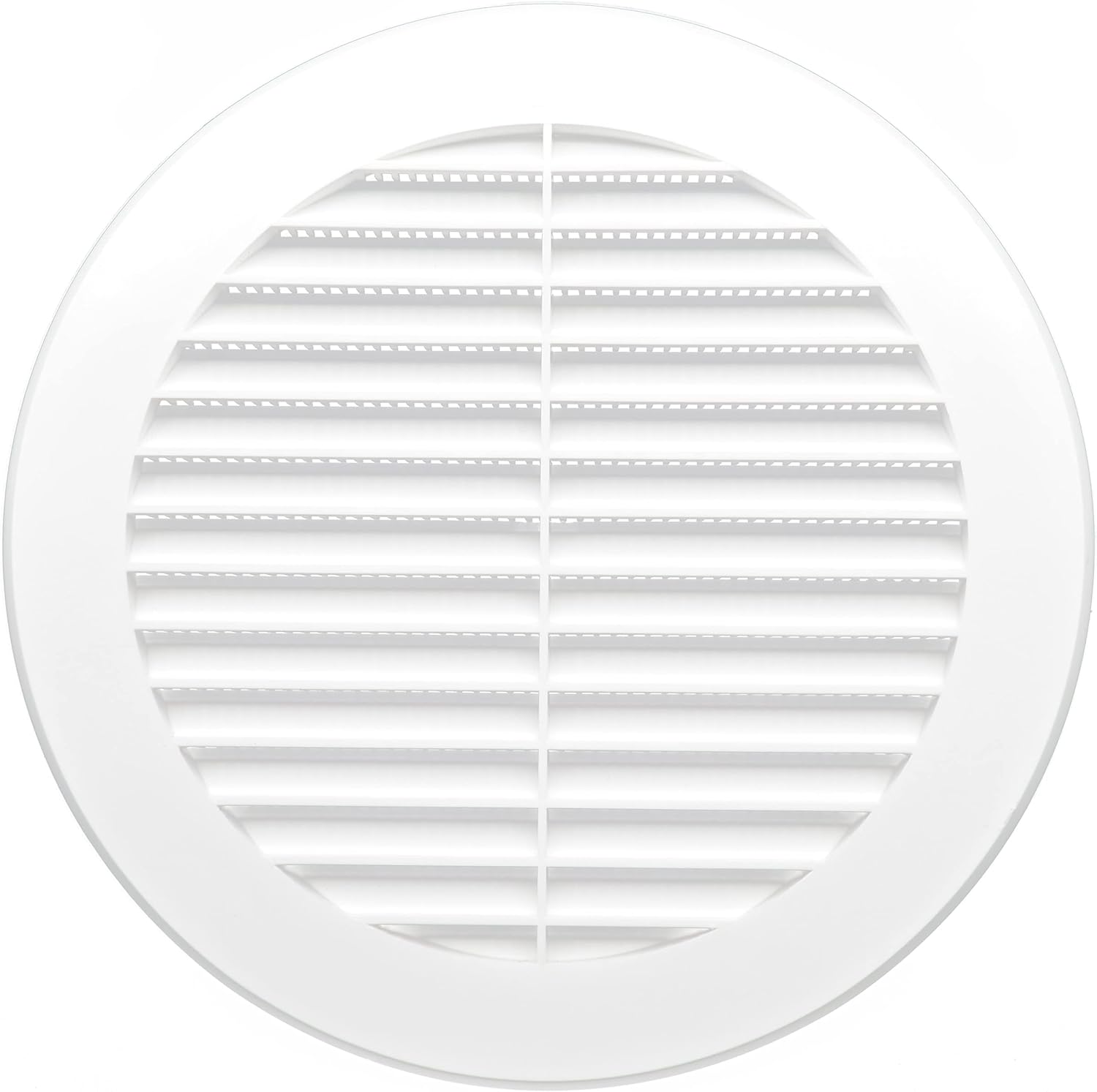 H&C VENT White 150 mm / 5.9” Ventilation Grille │ Plastic Vent Cover with Insect Protection │ Extractor Air Vents Covers for Inside Outside│ Duct Pipe Grilles for External Internal Wall Door Window