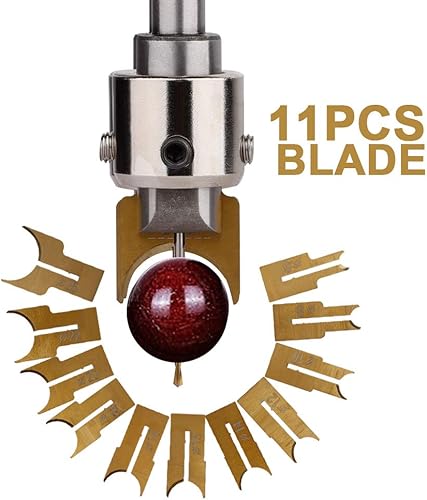 Miniatura 3 de GREENWISH Broca de madera Buda de 0.236-0.984 in de dureza para carpintería, fresadora de madera, broca de enrutador de madera, aleación de acero de