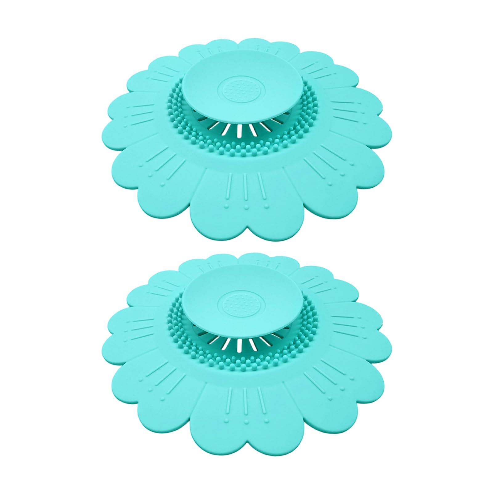 Silicone Sink Strainer Drain Cover Flower Shape Hair Catcher Sunflowers Bathtubs Drain Cover for Bathroom Kitchen Silicone Sink Filter